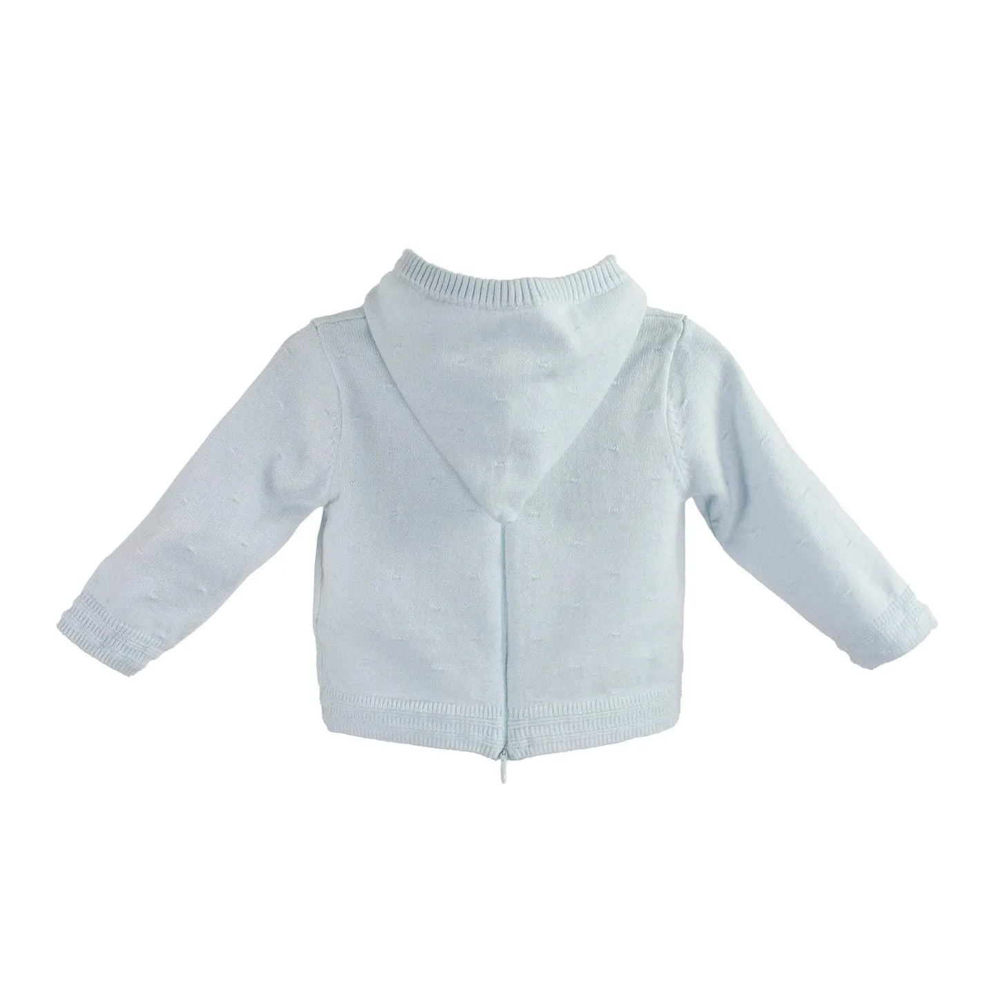 Back Zip Hooded Cardigan