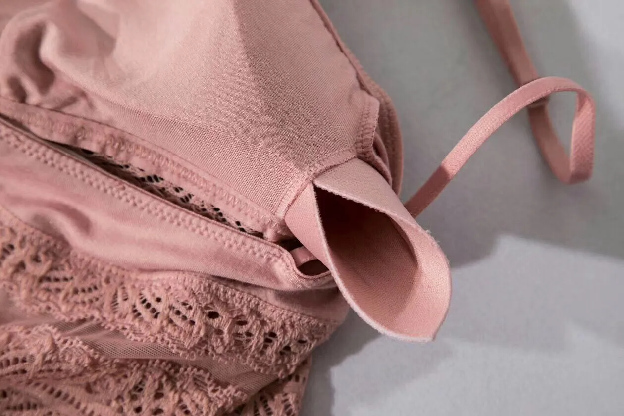 Blossom Padded Lace Slip (Pink)