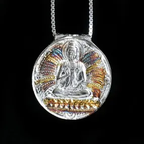 Buddha Surrounded By Light Pendant
