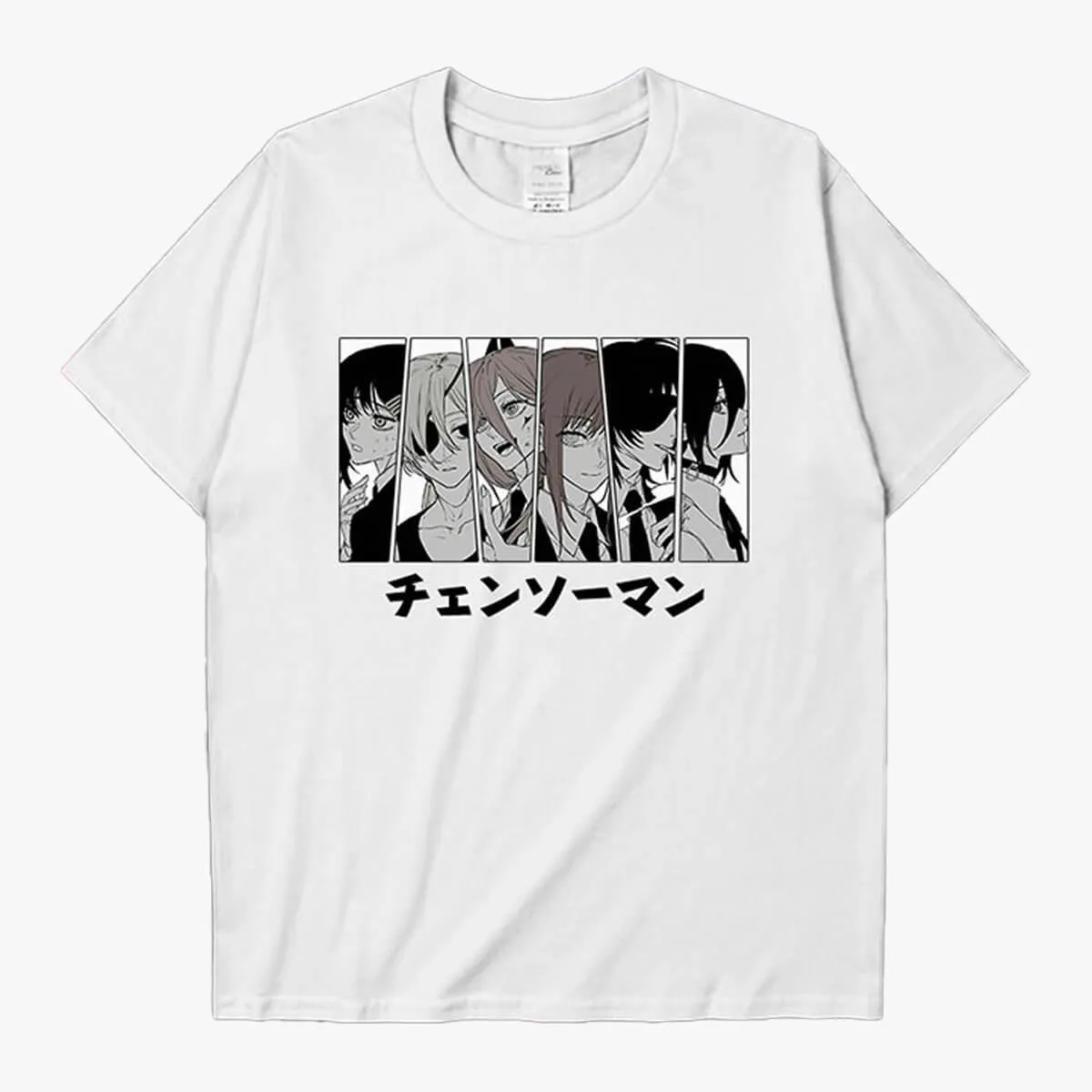 Chainsaw Man Manga Girl Characters Art T-Shirt