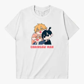 Chainsaw Man Power Denji Aki Kawaii T-Shirt