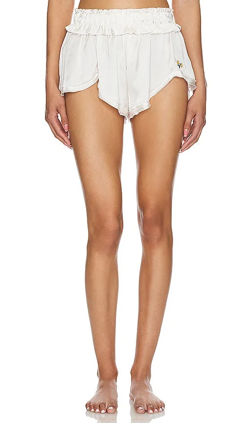 Free People x Intimately FP Like Honey Pj Short In Pastel in Cream