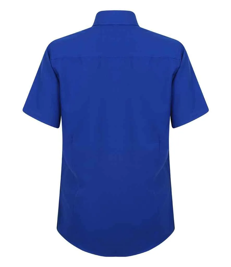 Henbury Ladies Short Sleeve Wicking Shirt