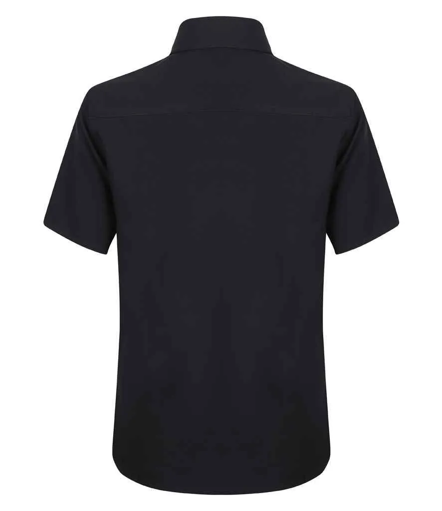 Henbury Ladies Short Sleeve Wicking Shirt