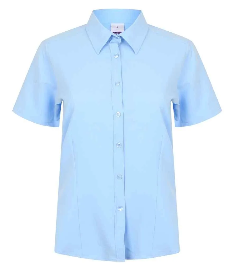 Henbury Ladies Short Sleeve Wicking Shirt