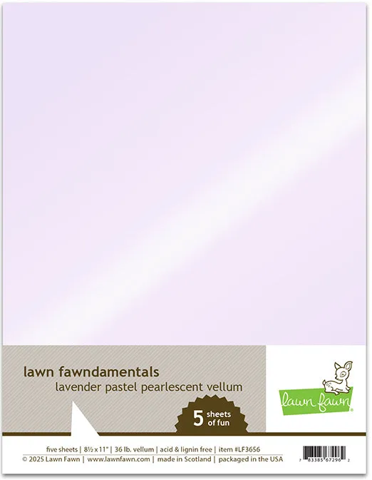LAWN FAWN: Pearlescent Vellum | Lavender Pastel