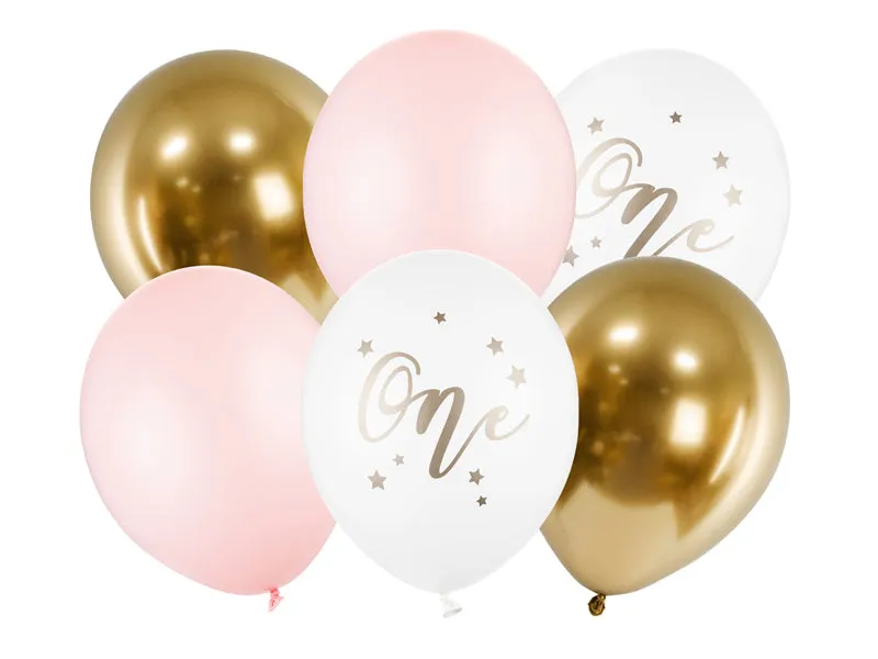 Pink One Balloon Set