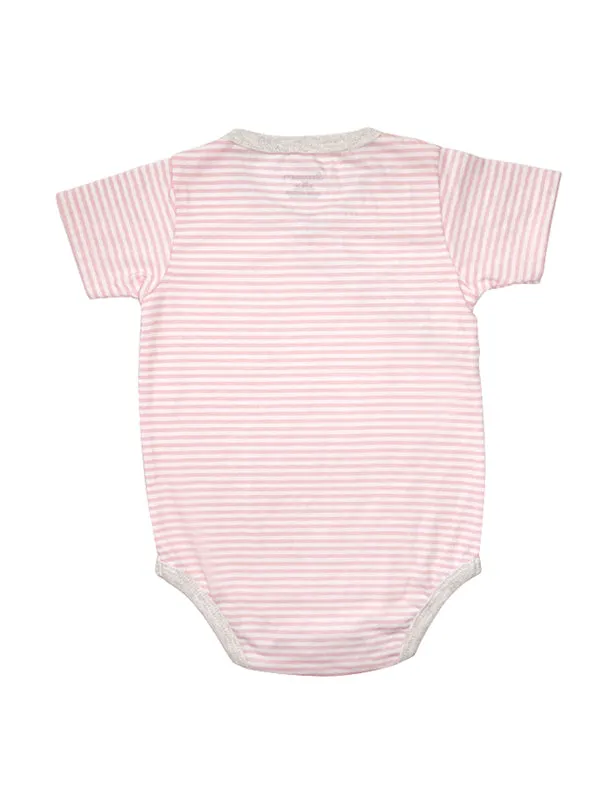 Stripy Pink Kimono Onesie