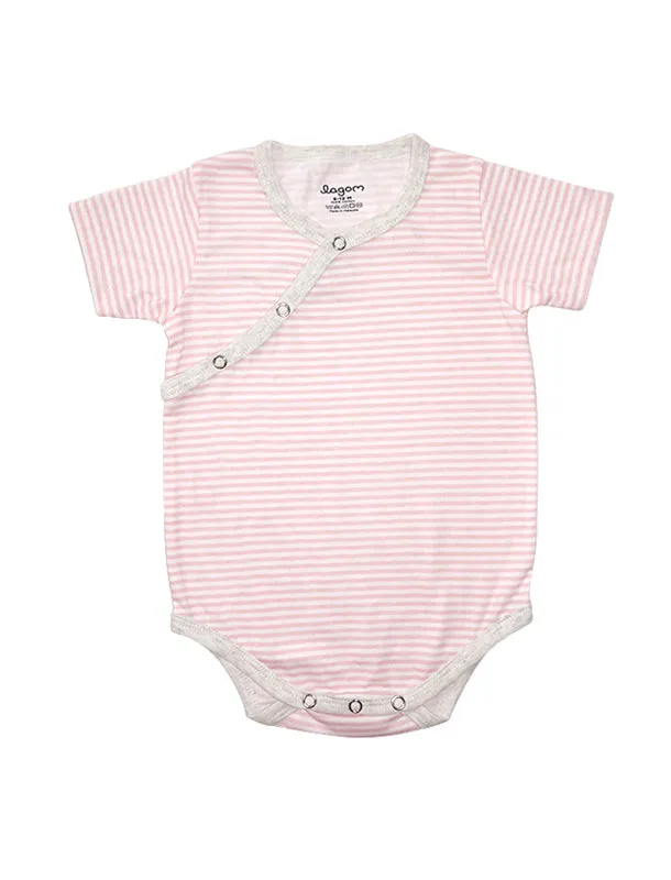 Stripy Pink Kimono Onesie