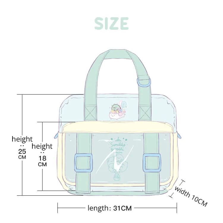 Sumikko Gurashi Pastel Color 3 Way Ita JK Bag